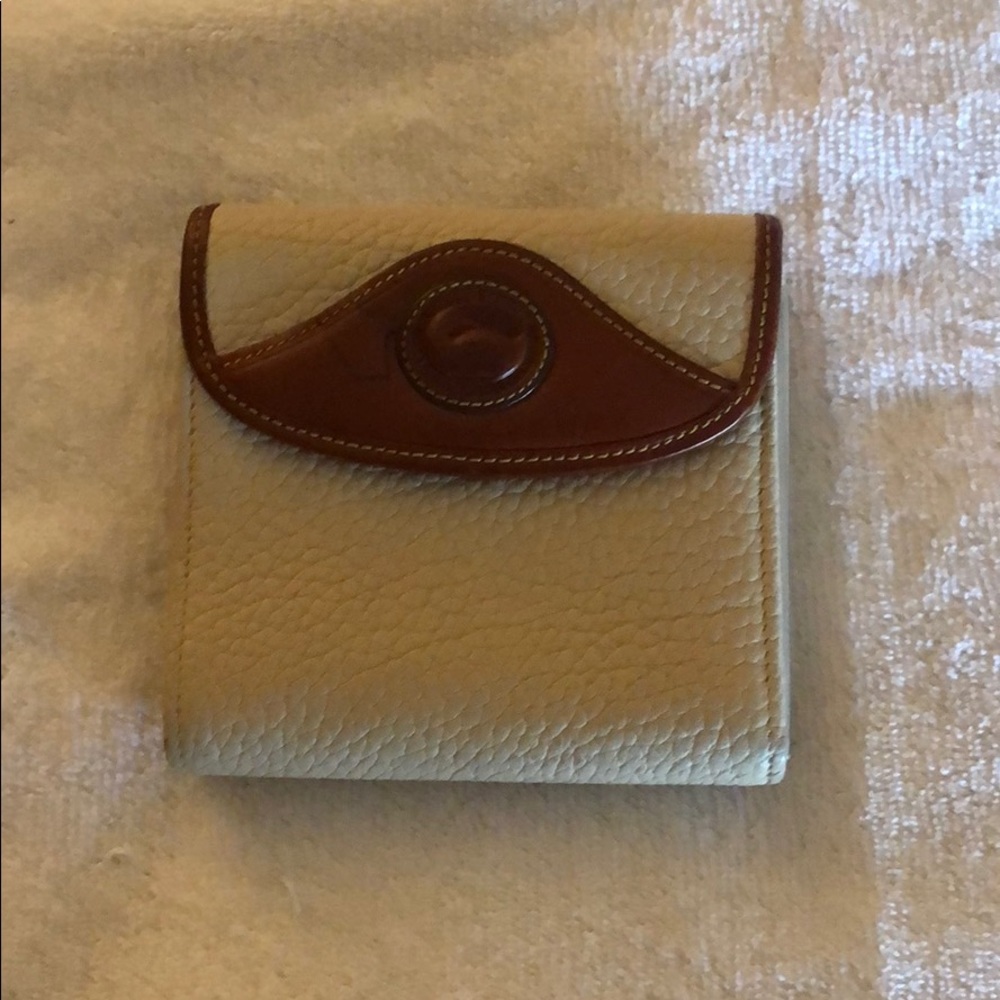 Small leather wallet.